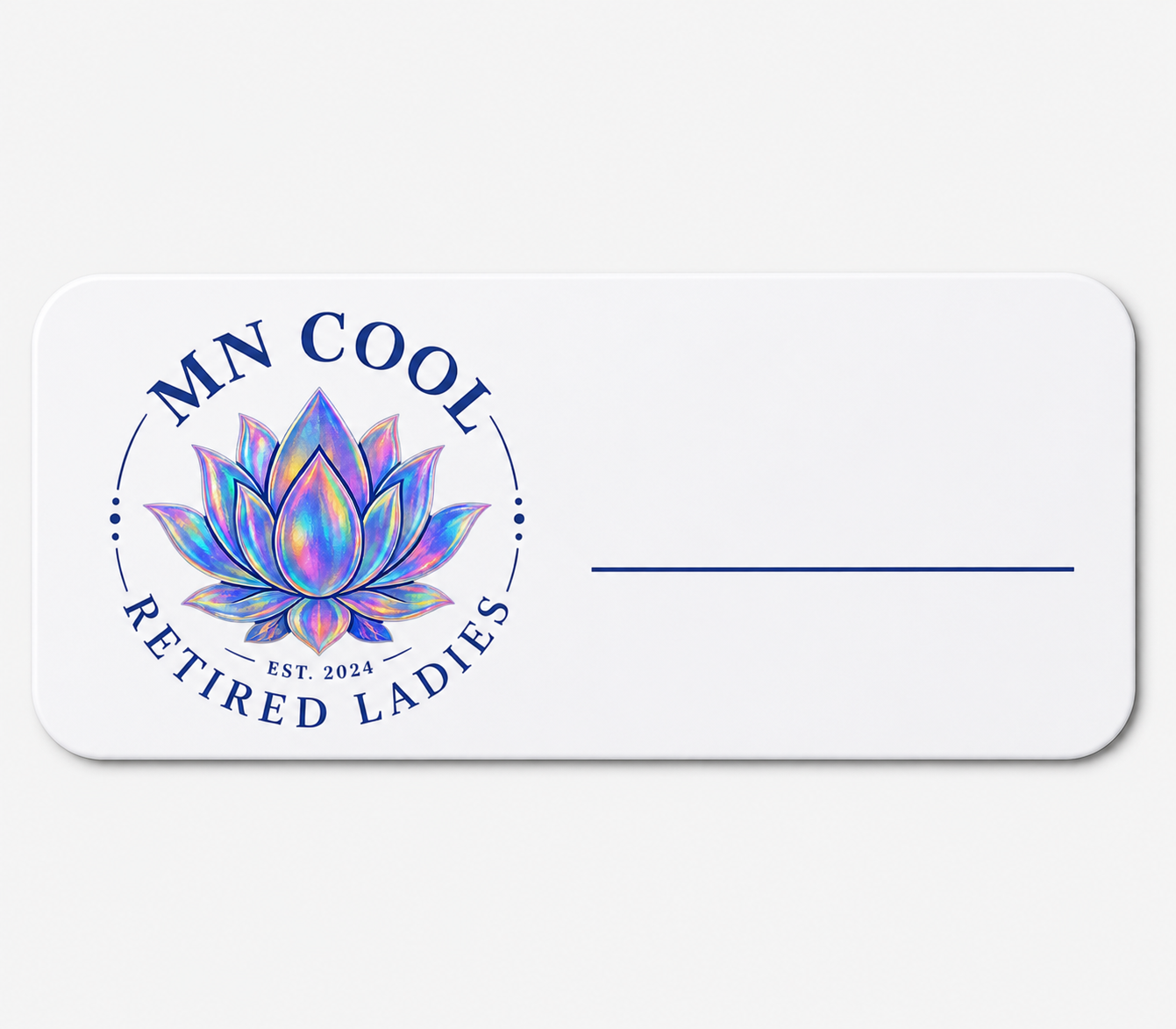 Retired ladies name tag
