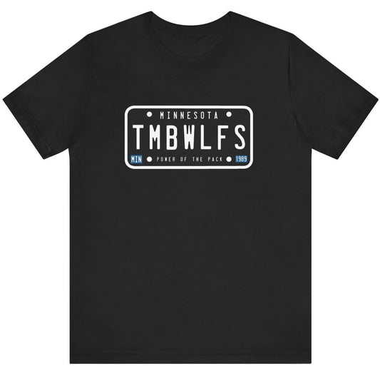 Timberwolves License Plate T-Shirt