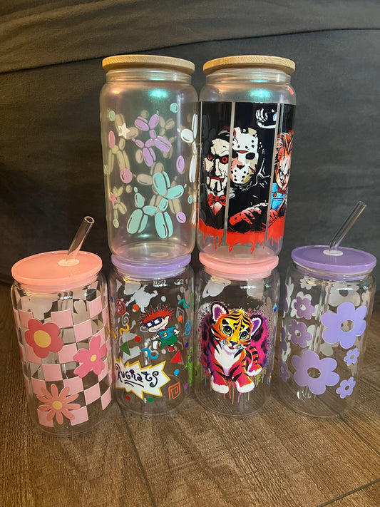 Custom tumbler w/straw