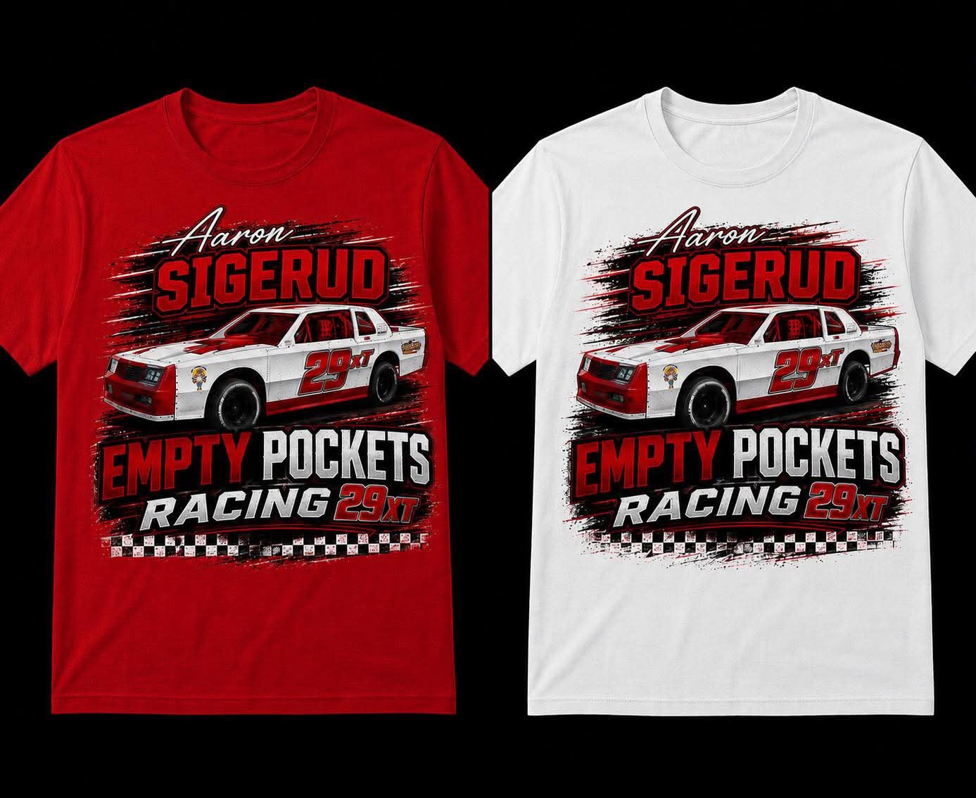 Empty pockets racing merch